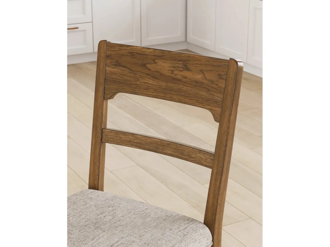 Mor Furniture Cabalynn Counter Height Dining Table & 4 Stools In Light Brown
