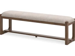 Mor Furniture Cabalynn Dining Bench In Oatmeal/Light Brown