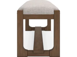 Mor Furniture Cabalynn Dining Bench In Oatmeal/Light Brown