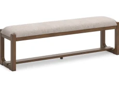 Mor Furniture Cabalynn Extendable Dining Table, 4 Chairs & Bench In Light Brown