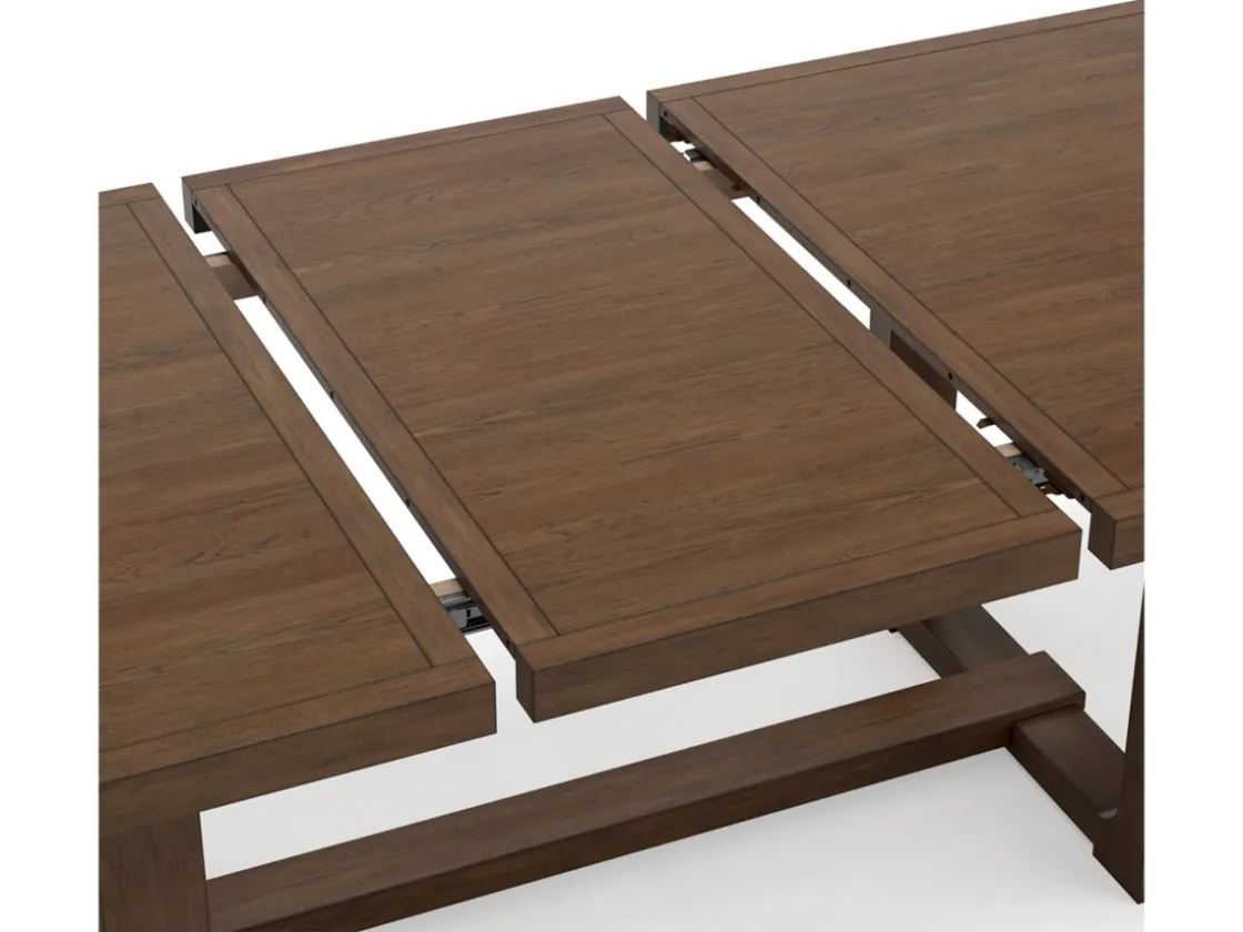 Mor Furniture Cabalynn Extendable Dining Table, 4 Chairs & Bench In Light Brown