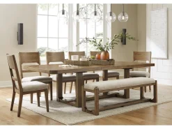 Mor Furniture Cabalynn Extendable Dining Table In Light Brown