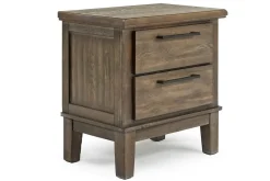 Mor Furniture Cagney Upholstered Panel Bed W/ Storage, Dresser, Mirror & Nightstand In Gray, Queen