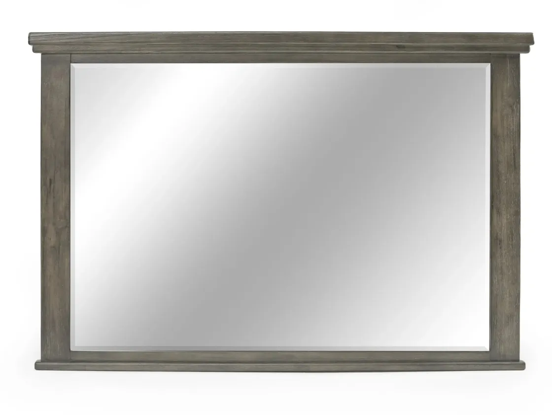 Mor Furniture Cagney Upholstered Panel Bed W/ Storage, Dresser, Mirror & Nightstand In Gray, Queen