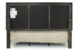 Mor Furniture Cagney Upholstered Panel Bed W/ Storage In Gray, Queen