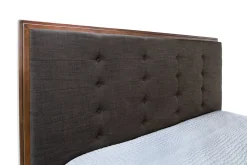 Mor Furniture Cagney Upholstered Panel Bed W/ Storage In Gray, Queen