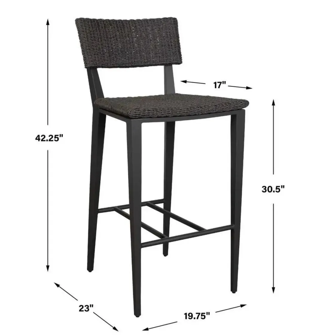 Mor Furniture Calbas Outdoor Barstool In White