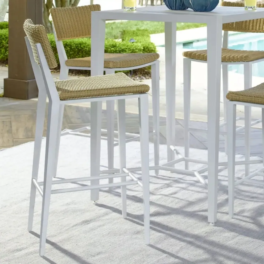 Mor Furniture Calbas Outdoor Barstool In White