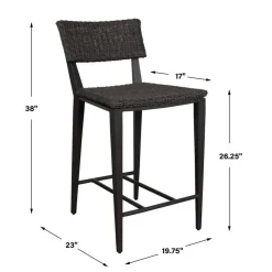 Mor Furniture Calbas Outdoor Counter Height Stool In White