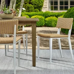 Mor Furniture Calbas Outdoor Side Chair In Brown