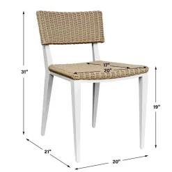 Mor Furniture Calbas Outdoor Side Chair In Brown