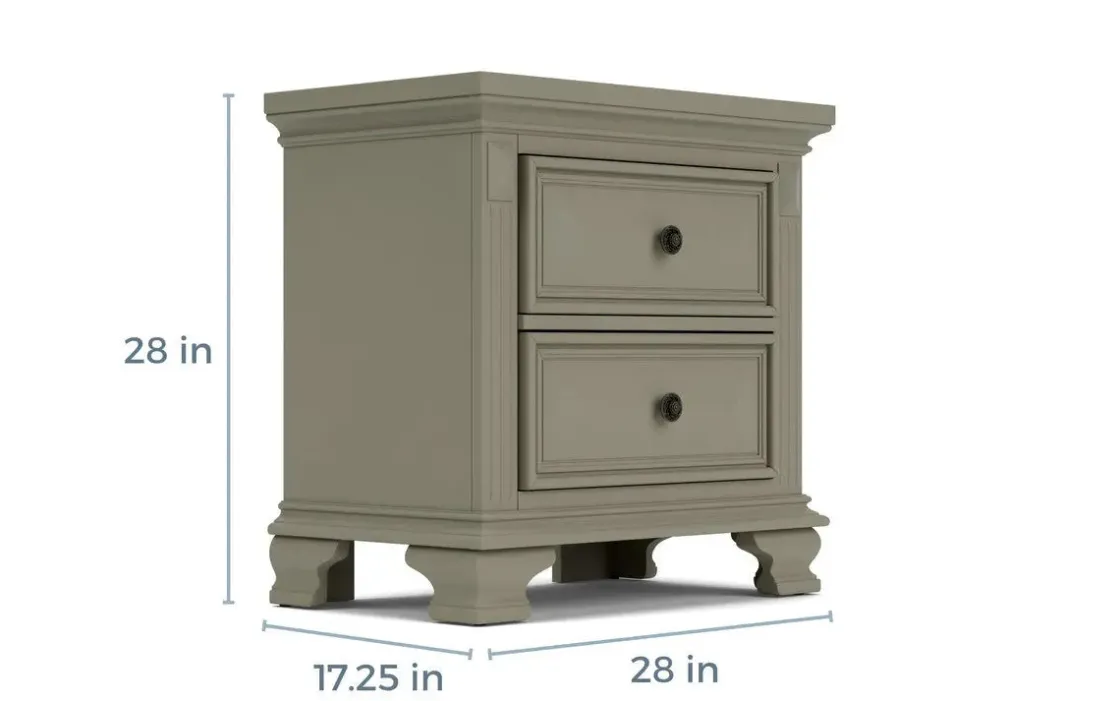 Mor Furniture Calloway Nightstand In White