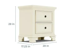 Mor Furniture Calloway Nightstand In White