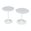 Mor Furniture Camille Nesting Table In White Marble, Set Of 2
