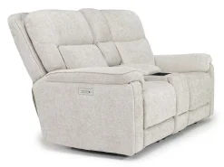 Mor Furniture Cannes 3 Power Theater Console Loveseat W/ Immersive Sound In Jumbo Bark