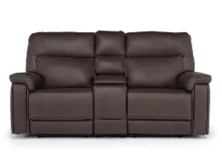 Mor Furniture Cannes 3 Power Theater Console Loveseat W/ Immersive Sound In Jumbo Bark