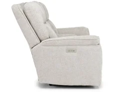Mor Furniture Cannes 3 Power Theater Console Loveseat W/ Immersive Sound In Jumbo Bark