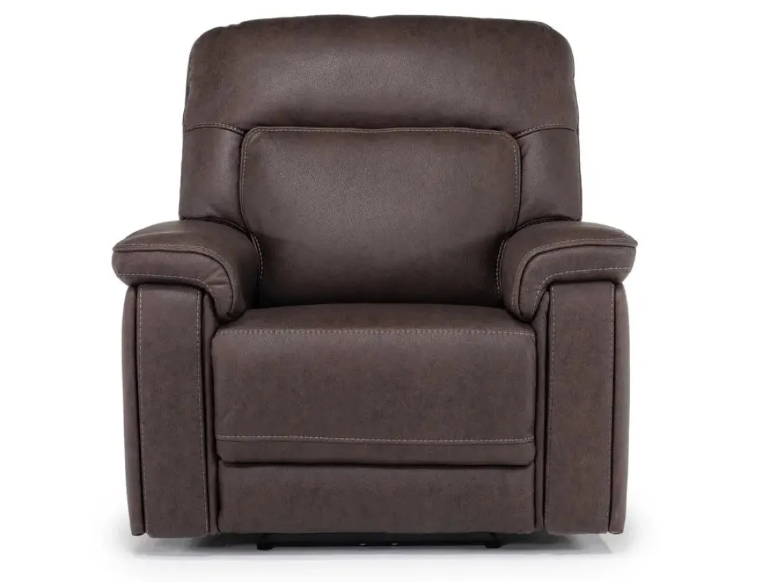 Mor Furniture Cannes 3 Power Theater Recliner W/ Immersive Sound In Jumbo Bark