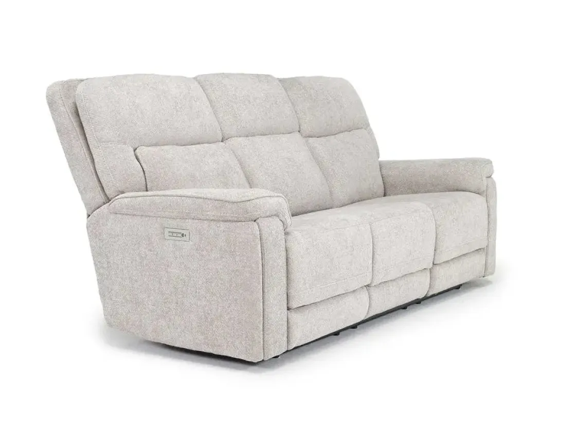 Mor Furniture Cannes 3 Power Theater Sofa W/ Immersive Sound In Maze Tan