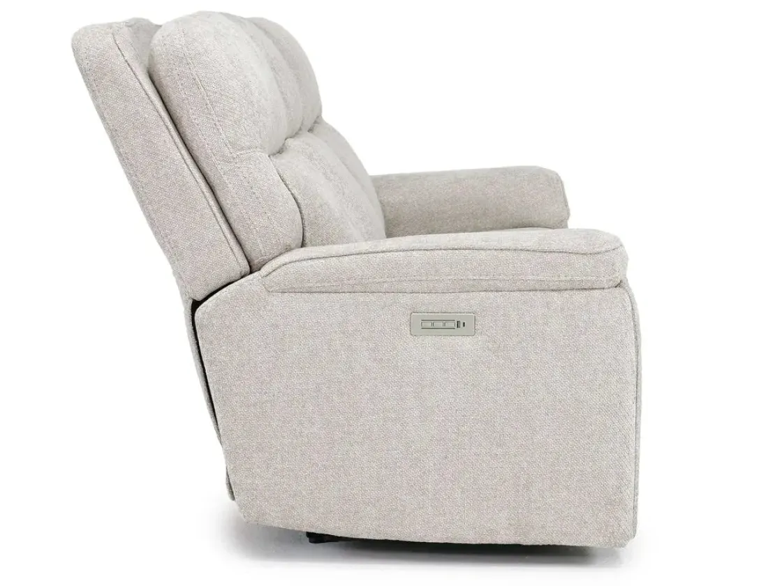 Mor Furniture Cannes 3 Power Theater Sofa W/ Immersive Sound In Maze Tan
