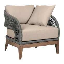 Mor Furniture Capri Outdoor Lounge Chair In Taupe