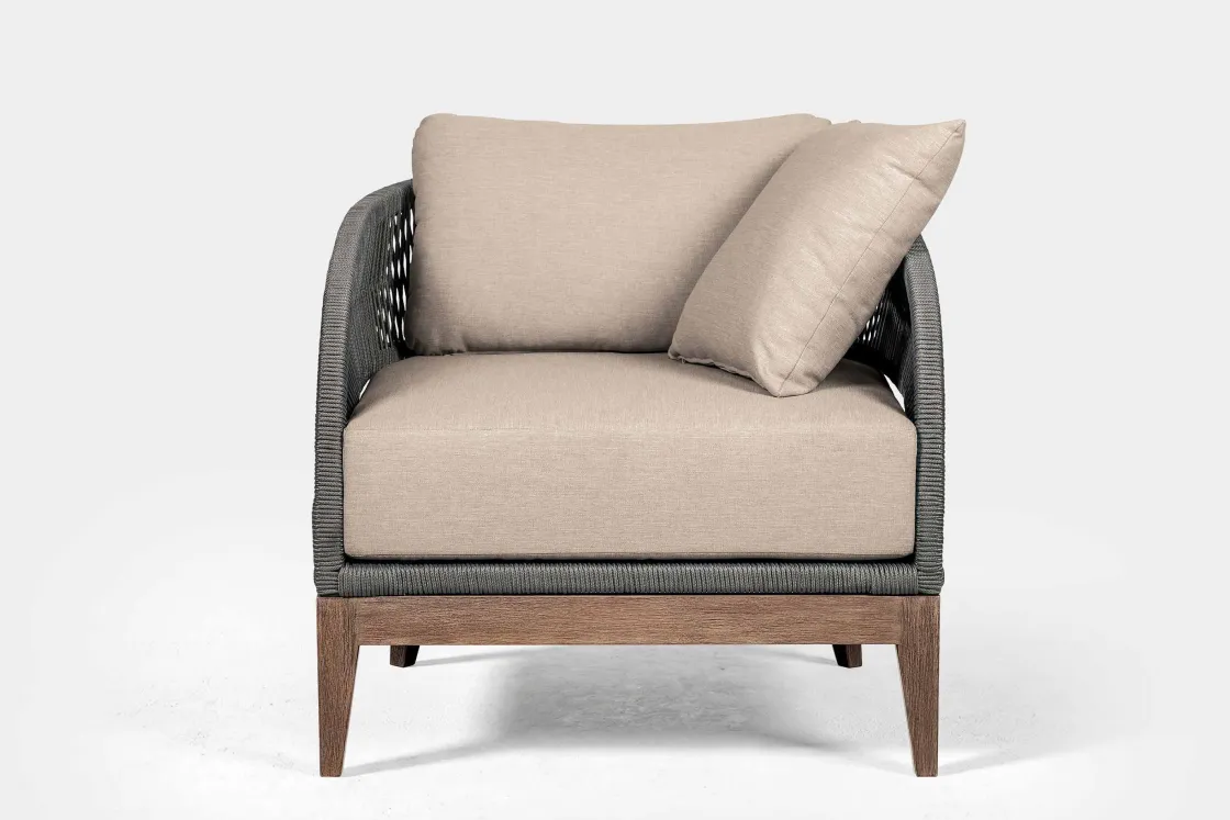 Mor Furniture Capri Outdoor Lounge Chair In Taupe