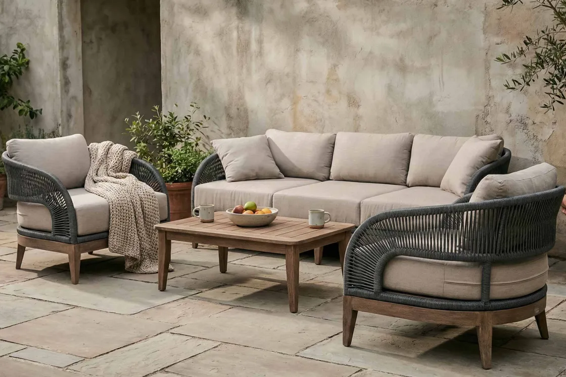Mor Furniture Capri Outdoor Lounge Chair In Taupe
