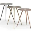 Mor Furniture Carly Accent Table In Multi, Set Of 3