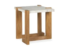 Mor Furniture Carrington End Table In Honey Wheat