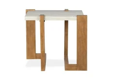 Mor Furniture Carrington End Table In Honey Wheat