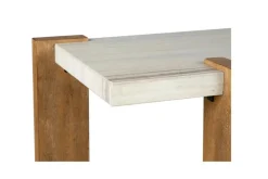 Mor Furniture Carrington Sofa Table In Honey Wheat