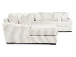 Mor Furniture Casper 4 Piece Loveseat Chaise Sectional In Pony Slate, Left Facing