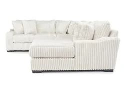 Mor Furniture Casper 4 Piece Loveseat Chaise Sectional In Pony Slate, Left Facing