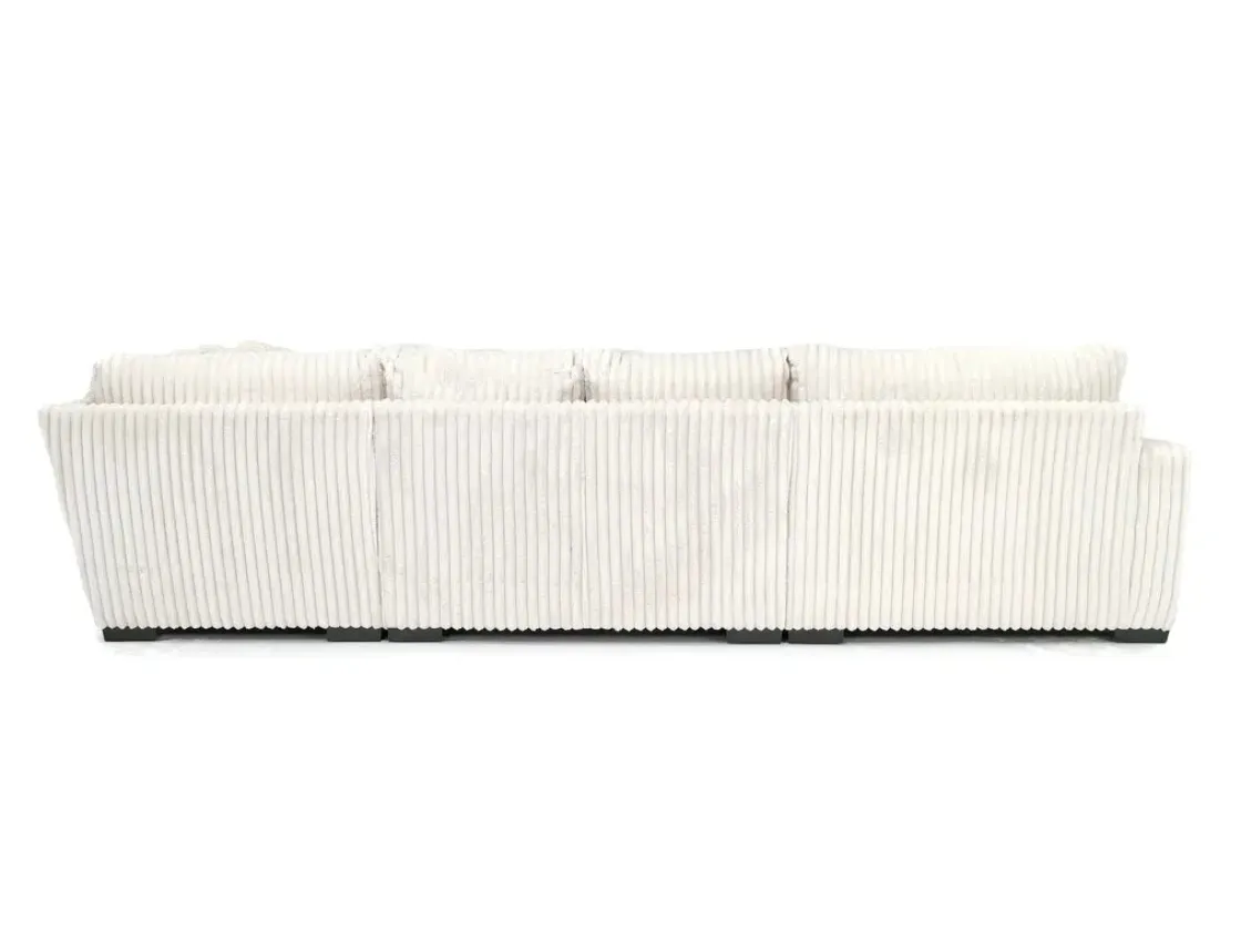 Mor Furniture Casper 4 Piece Loveseat Chaise Sectional In Pony Slate, Left Facing