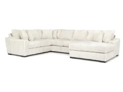 Mor Furniture Casper 4 Piece Loveseat Chaise Sectional In Pony Slate, Left Facing