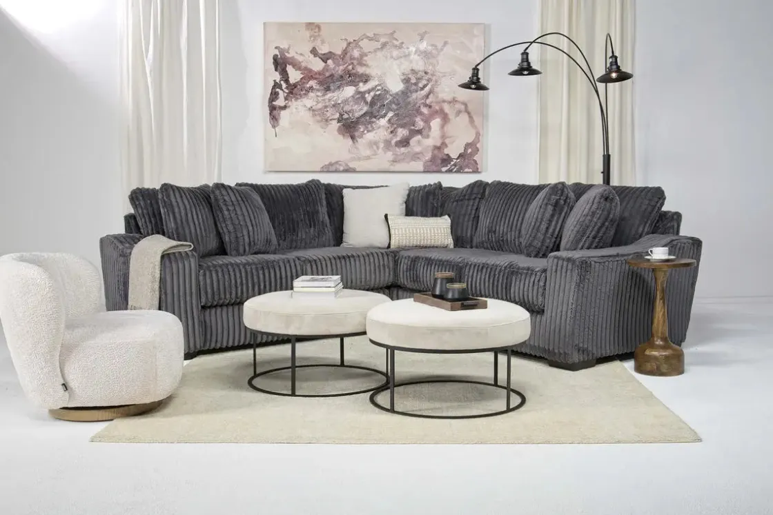 Mor Furniture Casper 3 Piece Loveseat Sectional In