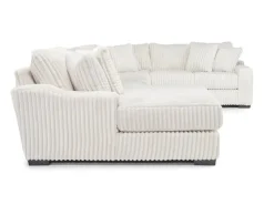 Mor Furniture Casper 4 Piece Sofa Chaise Sectional In Pony Slate, Left Facing