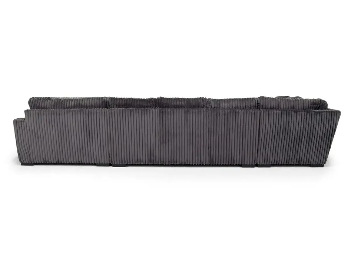 Mor Furniture Casper 4 Piece Sofa Chaise Sectional In Pony Slate, Left Facing