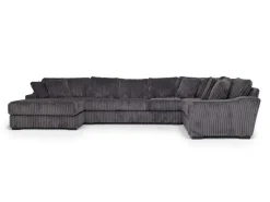 Mor Furniture Casper 4 Piece Sofa Chaise Sectional In Pony Slate, Left Facing