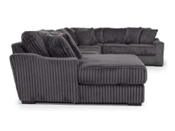 Mor Furniture Casper 4 Piece Sofa Chaise Sectional In Pony Slate, Left Facing