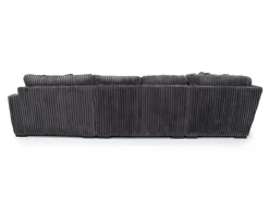 Mor Furniture Casper 4 Piece Xl Loveseat Chaise Sectional In Pony Slate, Left Facing