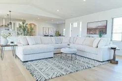 Mor Furniture Casper 4 Piece Xl Loveseat Chaise Sectional In Pony Slate, Left Facing