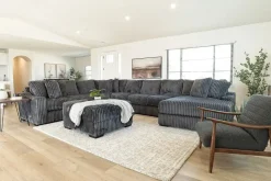 Mor Furniture Casper 4 Piece Xl Sofa Chaise Sectional In Pony Slate, Left Facing