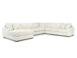 Mor Furniture Casper 4 Piece Xl Sofa Chaise Sectional In Pony Slate, Left Facing