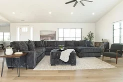 Mor Furniture Casper 4 Piece Xl Sofa Chaise Sectional In Pony Slate, Left Facing