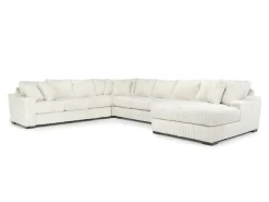 Mor Furniture Casper 4 Piece Xl Sofa Chaise Sectional In Pony Slate, Left Facing