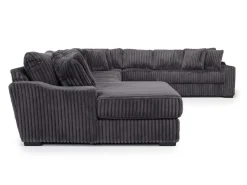 Mor Furniture Casper 4 Piece Xl Sofa Chaise Sectional In Pony Slate, Left Facing