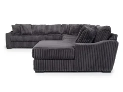 Mor Furniture Casper 4 Piece Xl Sofa Chaise Sectional In Pony Slate, Left Facing