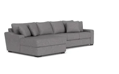 Mor Furniture Casper Crypton Performance Xl Sofa Chaise Sectional In Custom, Left Facing