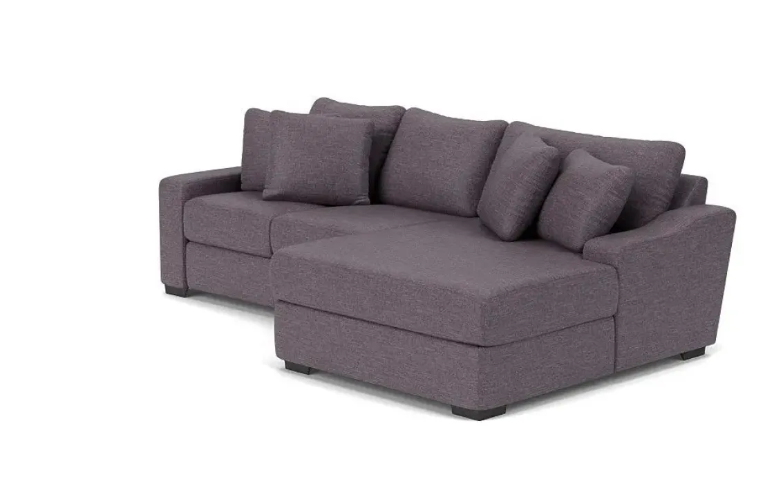 Mor Furniture Casper Crypton Performance Sofa Chaise In Custom, Left Facing